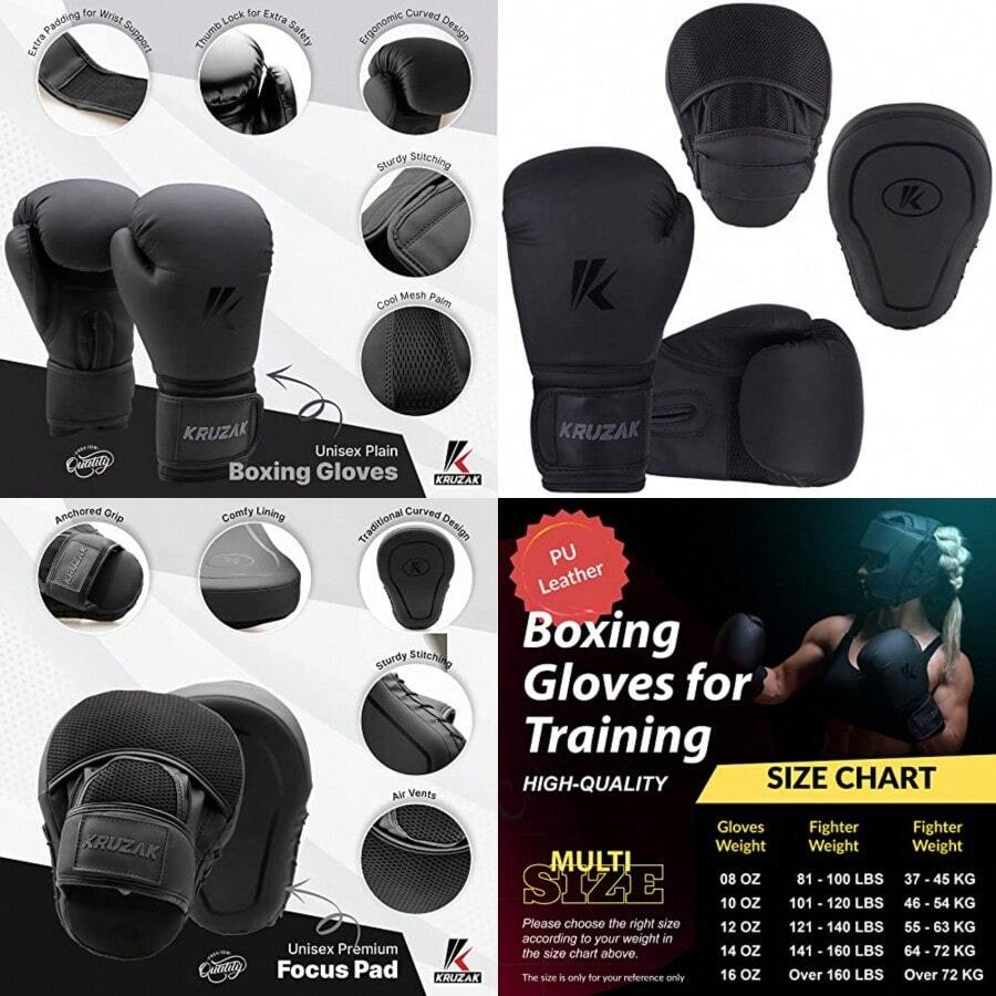 Boxing Mats - Matte Black - View 1