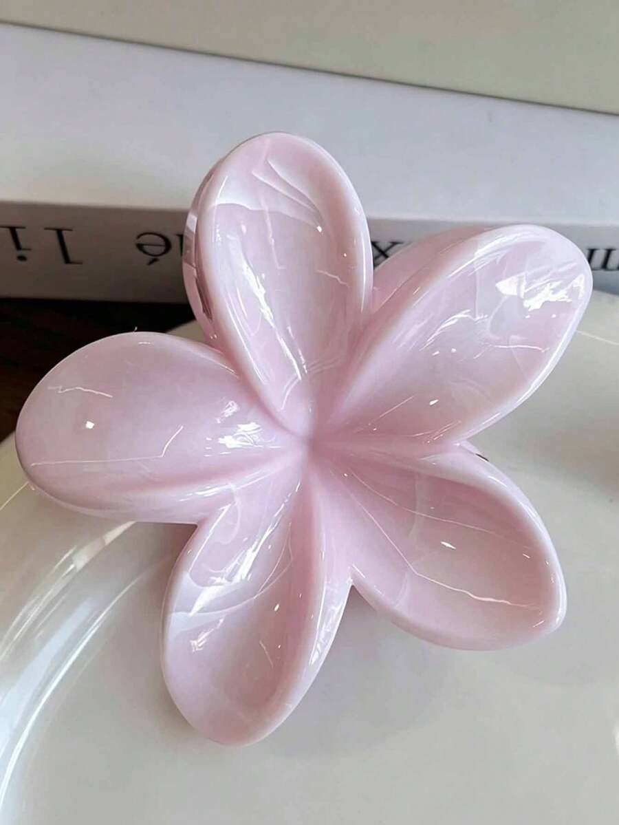 1 pieza Pinza para el cabello con flor de margarita en degradado de rosa ónix estilo bohemio, accesorio para el cabello inspirado en la naturaleza para vacaciones en la playa - Multicolor - Ver 1