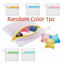 1pc Reusable Zipper Laundry Soap Bag, Mesh Wash Bag For Delicates, Machine Washable Multi-Purpose Storage Bag, Portable Washing Organizer, Fine Mesh Protection Bag For Undergarments Lingerie Socks, Durable Laundry Accessory, Travel Essential Packing Cube, Home Organization Solution For Clothes Care - View 13