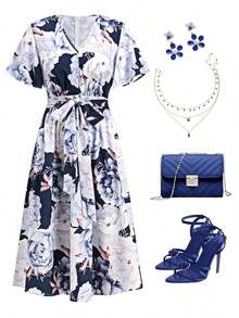 Vestido de mujer con cuello en V con estampado floral romántico, estilo campestre adecuado para Pascua y vacaciones, dulce y elegante para vacaciones, citas, fiestas, graduaciones, bodas y playa. Vestido de verano para mujer, ropa de verano para vacaciones, vestidos de verano de talla grande, vestido de verano de talla grande, vestido de playa, vestidos de verano para mujer, vestidos de verano para mujer, vestido modesto de Pascua, vestido de té, vestido floral amarillo para mujer, vestido de primavera amarillo para mujer, vestido de limón para mujer, vestido de primavera modesto para mujer, ropa de primavera/verano para mujer, vestido de vacaciones para mujer, vestido bohemio para mujer, vestido floral de verano para mujer, vestido casual de verano, vestido de estilo español amarillo para mujer, vestidos casuales de mujer, vestido de primavera para mujer, vestidos de verano para mujer, vestido floral para mujer, vestido vintage para mujer - Azul - Ver 12