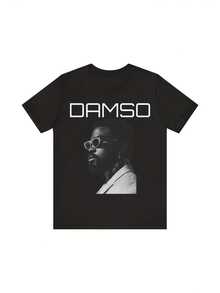 New Unisex French Rap 2026 T-Shirt - This Casual Short-Sleeve Crew Neck T-Shirt Features The Iconic Logo And Portrait Of The Artist, Suitable For All Seasons, Including Concerts, Sporting Events, And Casual Occasions. Available In Plus Sizes. Women's Shirts, Women's Sweatshirts, Women's Casual Summer Sweater Blouses, Prom Dresses - 黑色 - 查看 6