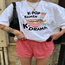 Cute Daily Casual Graphic T-Shirt 100% Cotton Oversized Soft Breathable Casual Crewneck Short Sleeve Top Aesthetic Daily Fashion Lovers Casual Wearers  Basic Street Style Minimalist Vintage Gift Givers Holiday Gift - 白色 - 查看 1