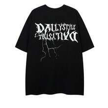 High-Quality Pure Cotton Short-Sleeved T-Shirt From An American Urban Fashion Brand For Men And Women, Loose Fit, Casual Summer Style, European And American Style, Modern And Unique. - 白色 - 查看 5