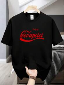Camiseta unisex de manga corta, TransfronterizaHombresSecado RápidoTranspirableCortoMangaCamiseta-DisfrutaCevapciciEstilo ColaMemeImprimir,BalcanesComidaCulturaTemaSuperior,MúltipleColoresJugadores disponibleshombre, , , Dazymujer,romwehombres, bohochic,maestrasregalos,camisetaparaconjuntos de mujercon curvasparamu,y2k, - Negro - Ver 6