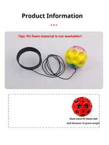 3/2/1pcs Wrist Elastic Ball - Strong Bounce, Smooth Texture - Perfect Gift For Birthday, Holiday, Surprise, Seasonal, April Fool's Day, Easter - Gift, Toy, Outdoor Toy - Random Color - View 6