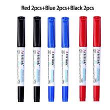 2/3/6pcs Double-Headed Frozen Marker Pens, Low-Temperature Storage Bag Marker, Black And Red Permanent Frozen Pens, Can Be Used For Cold Storage,Ice Bags, Food Bags, Glass, Refrigerators, Laboratory Marker Pens - Multicolor - View 15