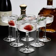 1/5/10/15/20pcs Transparent Champagne Glasses/Martini Glasses/Wine Glasses/Stemware/Cocktail Glasses/Champagne Glasses,Perfect For Parties/Picnics/Birthdays/Valentine's Day/Easter/Weddings - View 4