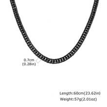 1件 3mm/5mm/7mm/9mm 不鏽鋼鍊條項鍊，極簡時尚男士項鍊，粗/細鍊條，黑色/金色/銀色，防水飾品，送給男朋友/父親的禮物，中性，夏季配件 - NC1982 - 查看 30