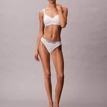 Calvin Klein Calvinklein Maximum Cotton Thong Underwear  Women  Panties QD5292 - Hoa thạch thảo tuyết - Xem 3