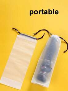 10pcs Foldable Umbrella Dust Cover, Carrying Bag For Portable Waterproof Protection - Multicolor - View 3
