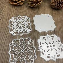 Hollow Frame Metal Cutting Dies For Card Making, Asymmetrical Pattern Cutting Dies, Metal Cutting Dies, Handmade Photo Album Decoration Dies, DIY Embossing And Etching Craft Templates - MC925 - View 4
