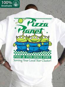 Disney-Licensed Unisex Summer T-Shirt Features A Print Of Buzz Lightyear From *Toy Story*. This Comfortable And Breathable Short-Sleeved Crew-Neck T-Shirt Is Versatile And Practical, Making It The Ideal Choice For Summer And A Brilliant Gift.Disney - trắng - Xem 2