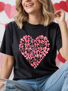 1 Self Love Club T-Shirt - Retro Valentine's Day T-Shirt, Valentine's Day Gift, Galentines Ap180g 100% Cotton - 黑色 11 - 查看 11