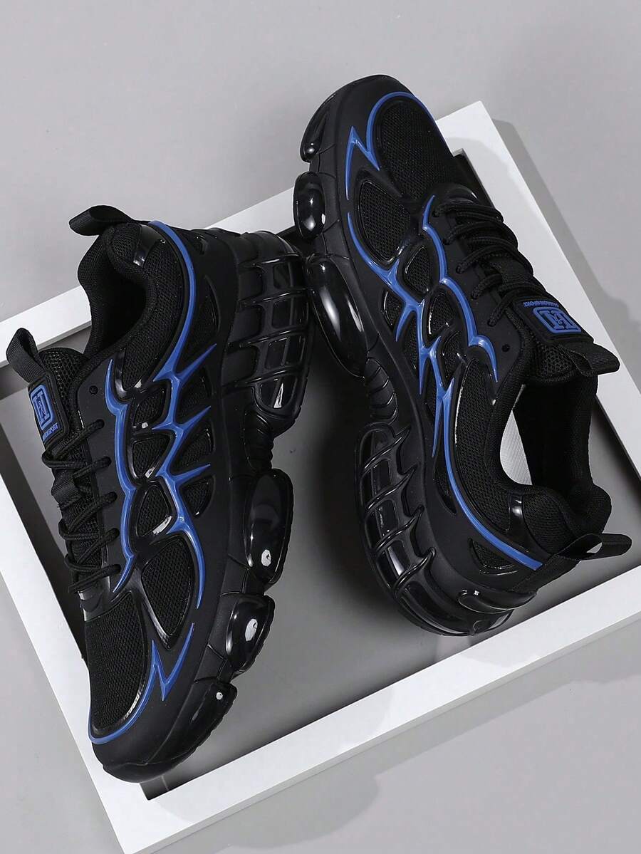 Plus Size Couple Shoes, Trainers, Sneakers, Sneaker - Blue - View 1