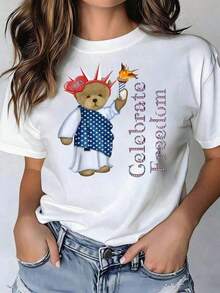 Soft Soft -5X Camiseta Casual Elegante de Cuello Redondo para Mujer, con Diseños Impresos de Anime y Cómics de Brujas y Gatos Lindos y Hermosos para Primavera y Verano.|   Estampado de letras veraniegas|   Estilo simple e ins|   Suave y cómodo al tacto, no se deforma|   Ideal para el día a día y las vacaciones|   Fresco y juvenil, sin errores|   Estampado de frutas veraniegas|   Algodón puro, cómodo y transpirable|   Estampado de frutas tropicales|   Estilo juvenil y energético|   Esencial para el verano|   Ideal para estudiantes y vestimenta diaria pattern pattern - Blanco - Ver 6