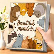 1pc Classic Velvet Photo Album, 6 Inch, 200 Pockets, Extra Large Capacity Growth Record Album Fits 200 Horizontal Photos, Multiple Colors Available, Suitable For Wedding, Family, Anniversary, Youth, Vacation, Valentine's Day, Memory Book Gift - 1PC - View 11