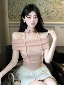 Women Tops - Pink - View 4