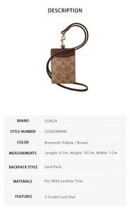 Coach Printed Women's Wallet Cardholder - 棕黃色/褐色 CZ285IMXHE - 查看 8