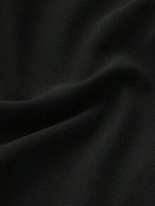 Elegante vestido maxi romántico francés con espalda descubierta, cintura ceñida y diseño calado, elegante y sexy, adecuado para Navidad, fiestas de vacaciones, citas de verano - Negro - Ver 10