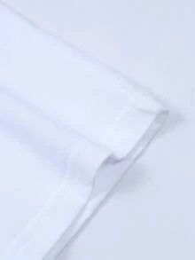 Women's Casual Summer Crew Neck T-Shirt, 100% Cotton, Breathable For Spring/Summer/Autumn (Machine Washable). Suitable For Casual Sportswear, Women's Pure Cotton Short Sleeve T-Shirt, Women's Crew Neck Top. - 白色 - 查看 4
