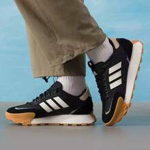 Adidas Bumper Shoes, Men's And Women's FUTRO MIXR Platform Running Shoes - Black and White/brown - View 3