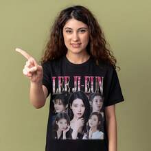 LeeAAA Ji-Eun Shirt - Customized Vintage Gift For Him_her. - Black - View 1