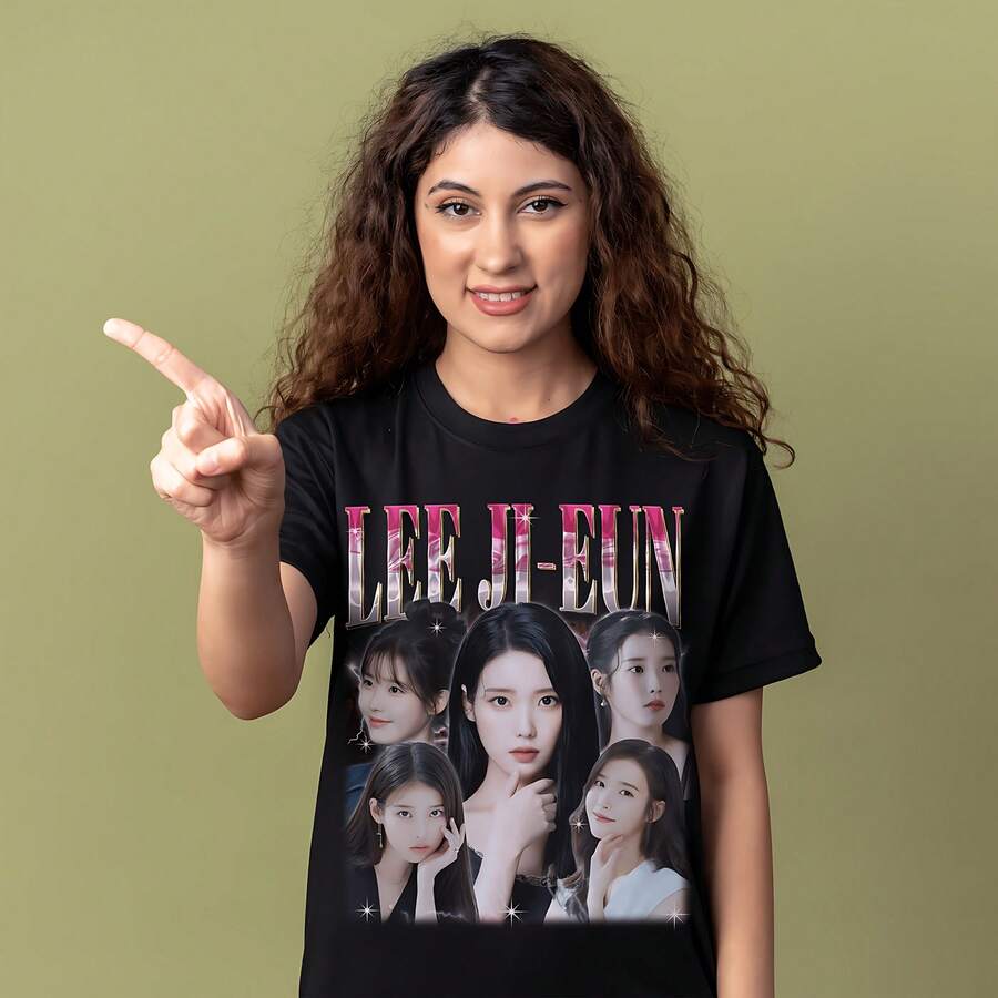 LeeAAA Ji-Eun Shirt - Customized Vintage Gift For Him_her. - Black - View 1