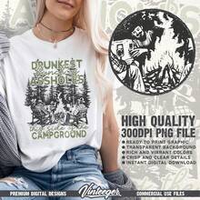 Diseño divertido de camiseta para acampar| Sublimación de camping retro| Equipo de campamento| Gráfico divertido de campamento| Diseño de camisa para actividades al aire libre| Zona de acampada - Blanco - Ver 2