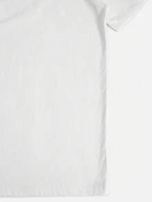 Camiseta de Viscosa con Gráfico de Tortuga 1 pieza, Camiseta Casual de Viscosa - Estampado Gráfico de Tortuga, Cuello Redondo, Manga Corta, Tejido de Punto Elástico Medio, Corte Regular - Blanco - Ver 3