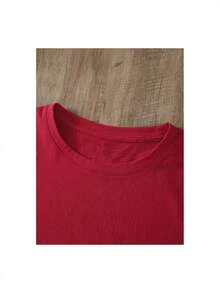 Camiseta informal de verano para mujer, de cuello redondo, ajustada y manga corta, con estampado de pintura al óleo, floral, de corazones, de cerezas y de letras. Tejido informal sencillo, estilo deportivo, para el día a día y para una cita de San Valentín..1 pcs,180g Heavy,95%Polyester 5%Spandex - Blanco - Ver 8