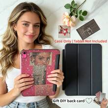 Star Case Compatible With Ipad (A16) 11th Gen/10th Gen 10.9-Inch 2025 New Model Tablet Case, PC Frosted Back Panel, Tri-Fold Stand Design, No Pencil Holder, Supports Auto Sleep/Wake Function, Black (Tablet Accessories Not Included) - Multicolor - View 4