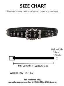 1pc Solid Color Street Party PU Leather Belt, Fashionable & Versatile For Men, Suitable For All Seasons - Multicolor - View 2