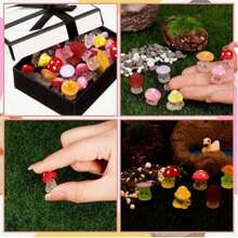 20/30/50pcs Glowing Mini Resin Animals, Mini Dog Statues, Cute Cartoon Figurines, Mini Dog Statue Ornaments Glowing Craft Decor For Miniature Landscape Garden Small House (Random Color) Mini Statue Series, Statues, Mini Animal Models, Statue Toys - Multicolor - View 4