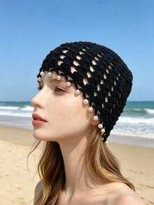 1pc Versatile Solid Color Knit Hat, Suitable For Outings And Daily Wear, All Season, Gift For Holidays - Multicolor - View 11