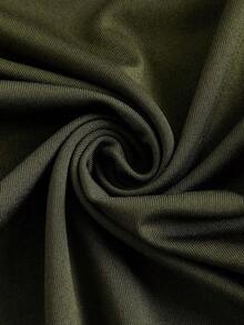 BASICS Body unicolor de hombros descubiertos - Verde militar - Ver 3