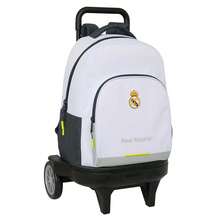 | School Backpack Real Madrid 25/26, Adaptable To Trolley (Without Trolley), Main Compartment With Zipper, Identification Card, Top Handle, Kids, 1″, Reinforced Base - Option 9 - View 2
