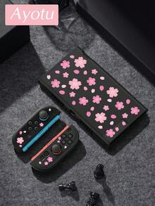 Ayotu 1 pièce Étui de protection transparent ultra-fin en TPU avec motif de fleurs de cerisier & pétales, compatible avec Switch OLED/Lite/New Switch2 (2025). Compatible avec le dock, sans retrait nécessaire. Résistant aux chocs & à la poussière. Plusieurs couleurs. Style romantique de printemps, style campagnard, Saint-Valentin, Nouvel An, saison de la rentrée scolaire. - Voir 22