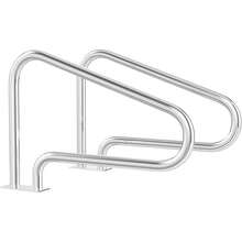 Pool Handrail, 2PCS Stainless Steel Swimming Pool Railings For Inground Pools W/Base Pe, Easy Mount Safety Hand Rail(2 Packs-46''x31'' (LxH)) - 1 Pack-50''x30'' (LxH) - View 9