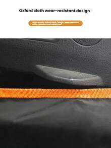 Funda de asiento delantero para perro con solapas laterales, protector de asiento de coche acolchado para mascotas, funda de asiento tipo cubo resistente a arañazos y al pelo, ajuste universal para coches, camiones y SUVs - Negro - Ver 5