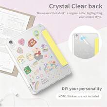 Ốp lưng tương thích với iPad thế hệ thứ 5/6, Air 1/Air 2/Pro 9.7 inch, thế hệ thứ 7/8/9 10.2 inch, Air 3/Pro 10.5 inch, Mini 6/7 8.3 inch, phù hợp với iPad thế hệ thứ 10 2022/ thế hệ thứ 11 2025. Ốp bảo vệ Air 4/5 (10.9 inch), Air 6/7 (11-13 inch)/Pro 11 2018-2022/Pro 12.9 2018-2022. Ốp bảo vệ đơn giản, siêu mỏng, ba gấp chữ Y/ ốp lưng mềm bảo vệ cao cấp. - Màu vàng - Xem 6
