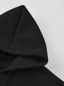 Morat Cartoon Gothic Style Unisex Hoodie - 黑色 - 查看 3