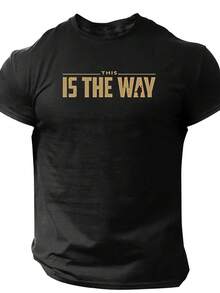 Camisetas unisex de manga corta, Utopia Sport This Is The Way, camisetas de manga corta para hombre de primavera y verano, camisetas estampadas, playeras hombre, spiderman, ,  mujer, romwe men, boho chic, regalos para maestros, camisetas de mujer, ropa curvy para hombre, y2k. - Negro - Ver 6