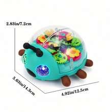 Enchanting Transparent Toy With Music And Lights - Automatic Rotating Function, Lights Up To Music And General Motion, Perfect For Holiday And Birthday Gifts, Suitable For Boys And Girls (Batteries Not Included, Accessory Colors Random) - Multicolor - View 14