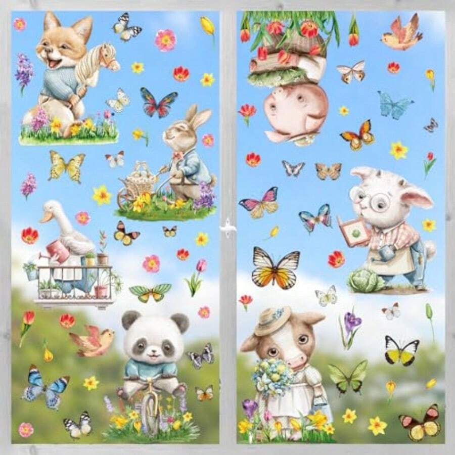 Window Stickers - İlkbahar hayvanı - Görünüm 1