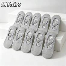 5/10 Đôi tất thể thao nữ màu đen, tím, xám, quai chéo, chống trượt, thoải mái, làm từ silicon, thích hợp cho yoga và tập thể dục. - Nhiều màu - Xem 13