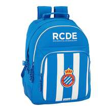 RCD Espanyol School Backpack Main Compartment With Double Zipper And Front Pocket With Zipper, Padded Back And Shoulder Straps, White And Blue - Option 5 - View 2