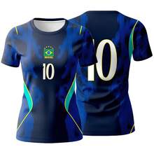 Brazil Women's Blue And Black National Team Jersey - Take Advantage Of This Great ! - ĐEN XANH - Xem 3