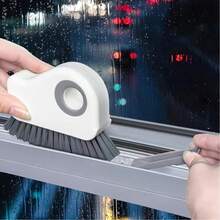 2-In-1 Window Track Cleaning Brush, Groove & Crevice Cleaner With Hidden Scraper, Hard Bristle Gap Cleaning Tool - B - Xem 7