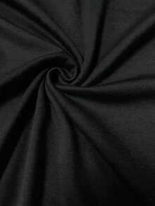 Women's Casual Clothing, Women's T-Shirt, Casual Short Sleeve Round Neck Top, Medium Elasticity Fabric, Washable, Comfortable Fit For All Seasons, Women's T-Shirt, Unique Design T-Shirt, Comfortable Fit, Minimalist Style, Sweatshirt, Modern And Cool T-Shirt. - 黑色 - 查看 2