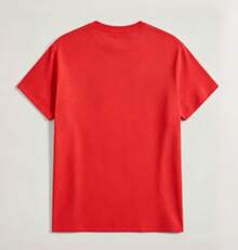 Women's Casual Urban Style T-Shirt With Graphics From The Movie "Shot Callers Longshot", Summer And Autumn Clothing, Gift For Music Fans And Film Enthusiasts - High Quality - 紅色 - 查看 2